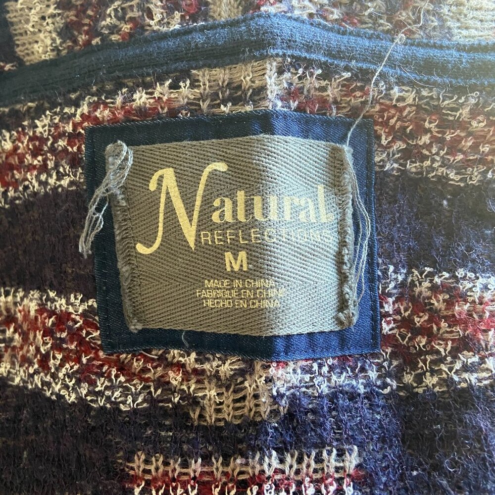 Natural Reflections Wool Blend Open Cardigan Azte… - image 4